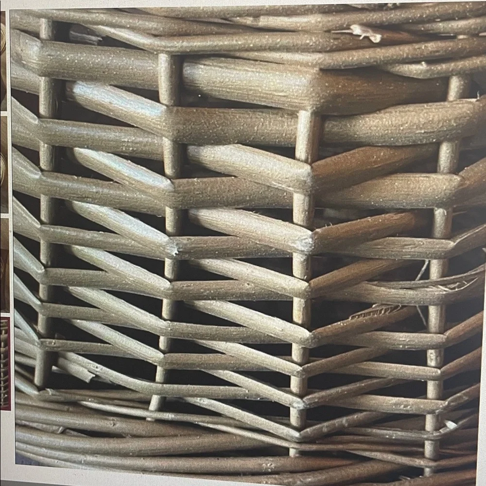 Woven Oval Basket with handles